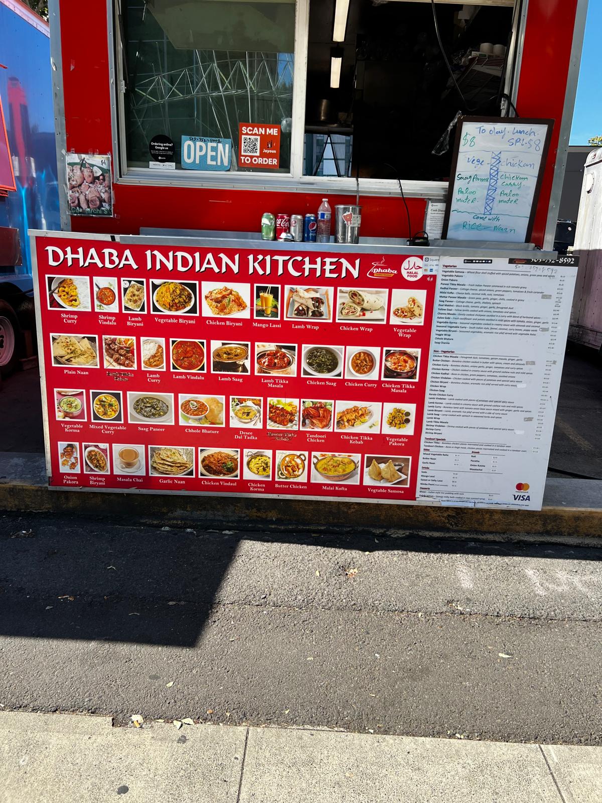 Dhaba Indian Kitchen food truck serving guests